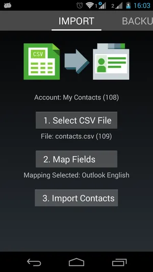 Contacts Import